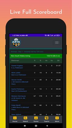 Arya - Live Cricket Score & Fu - Screenshot 3