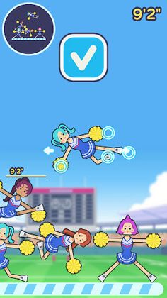 Stack-up Cheerleaders - Screenshot 1