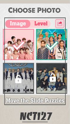 Move the Slide Puzzles NCT127 - Screenshot 1