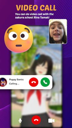 sakura school call & games - Screenshot 1