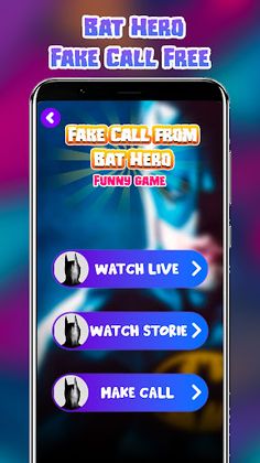 Bat Hero Prank Call Simulator - Screenshot 3