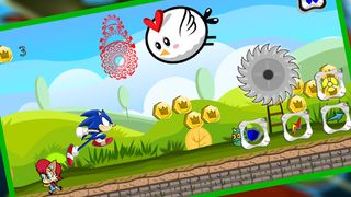 Blue Hedgehog Hero Runner - Screenshot 1