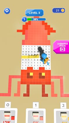 Pixel Color Cover 3D - Screenshot 1