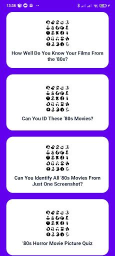 Classic Movie Quiz (80's) - Screenshot 2