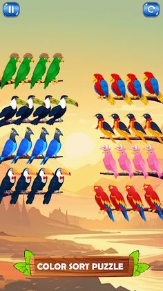 Bird Sort Puzzle Sort Games - Screenshot 3