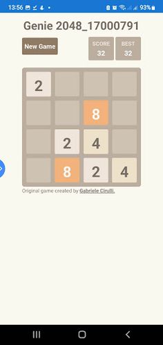 Genie 2048 - Screenshot 2