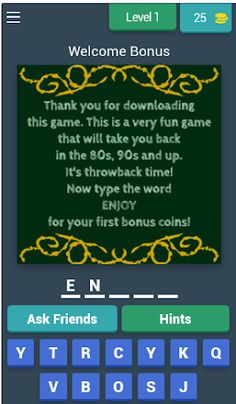 Pinoy 80s Quiz Game - Screenshot 1