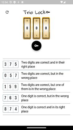 Trio Lock - Screenshot 1