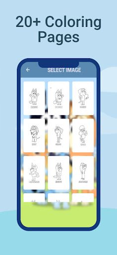 Bluey coloring book - Screenshot 1