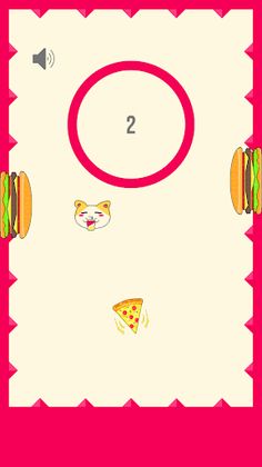 Cat Likes Pizza - Flappy Game - Screenshot 3