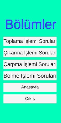 Dört İşlem Matematik - Screenshot 2