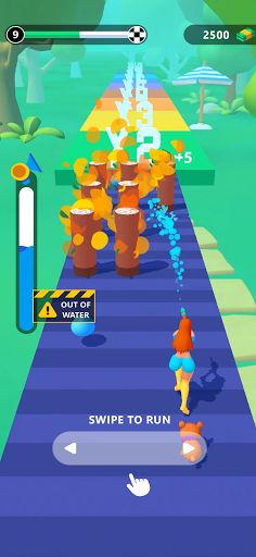 Squirt Gun Girl: Garden Runner - Screenshot 2