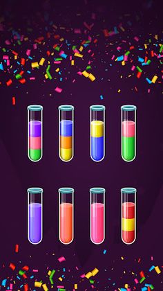 Water Color Sort Puzzle Games - Screenshot 1