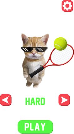 Cute Cat Meme Tennis - Screenshot 3
