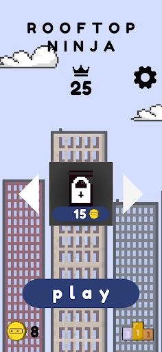 Rooftop Ninja 2D - Screenshot 1