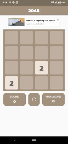 2048 Popular Math Puzzle Game - Screenshot 1