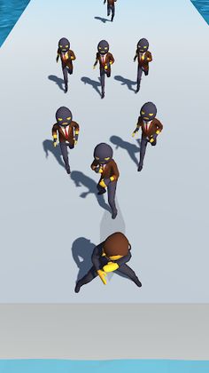 Blocky Rush Punch Runner Fall - Screenshot 2