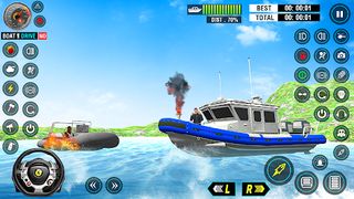 Police Boat Chase Game Boat 3D - Screenshot 3