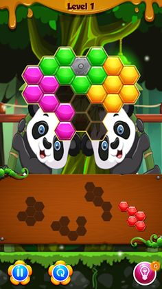 Panda Puzzle Hexa - Screenshot 3