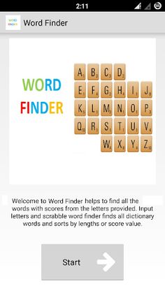 Word Finder Scrabble Solver - Screenshot 1