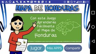 Juego del Mapa de Honduras - Screenshot 1