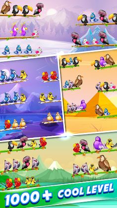 Cute Bird Sort : Color Puzzle - Screenshot 4