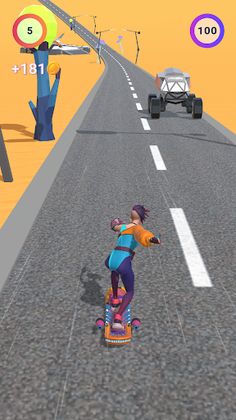 CyberRun Girl - Screenshot 1