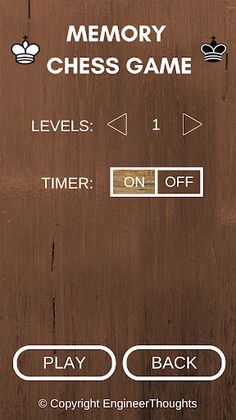 Memory Chess Game - Screenshot 3