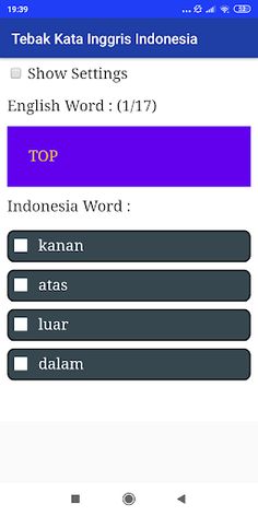 Tebak Kata Inggris Indonesia - Screenshot 3