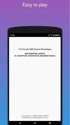 15 Puzzle MD - Screenshot 2