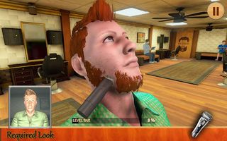 Crazy Barber shop Hair simulat - Screenshot 1