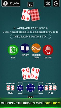 Blackjack 21 - Side Bets - Screenshot 1