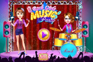 Rock girls music party - Screenshot 1