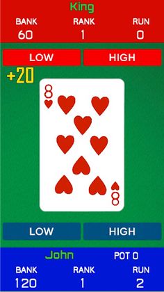 High Low Go - Card Game - Screenshot 4