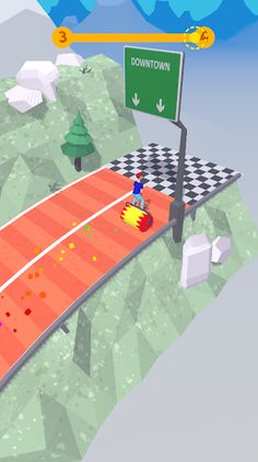 Hills Roller Race 3D - Screenshot 1