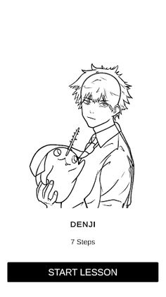 How to draw Chainsaw Man - Screenshot 4