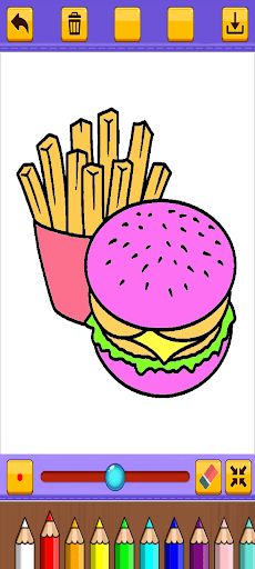 Burger Coloring - Screenshot 4