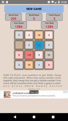 Game 2048 Puzzle - Screenshot 4