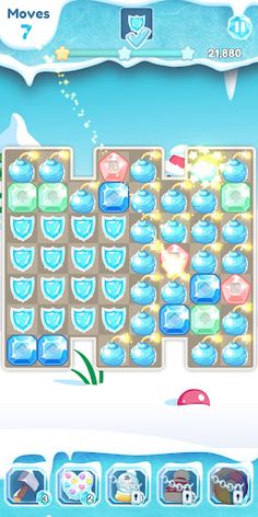 Winter Frozen Season Gem Blast - Screenshot 2