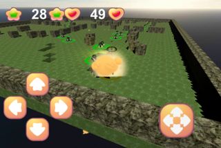 캠핑 3D무한러쉬 게임(3D탱크와 크래프트블록 합체) - Screenshot 1