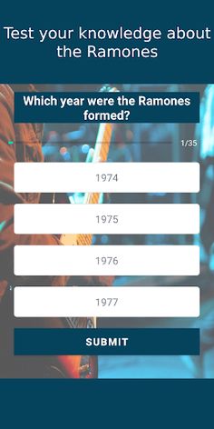 Ramones Quiz - Screenshot 1