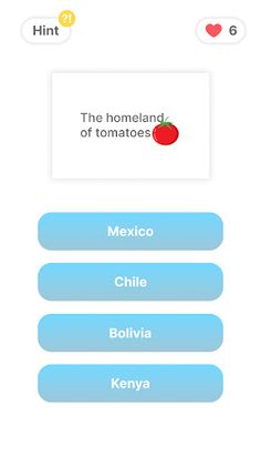 Guess the Country puzzle quiz - Screenshot 1