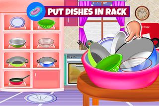 Cute Girl Cleans Dirty Kitchen - Screenshot 3