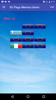 Simple EU Flags Memory Game - Screenshot 4