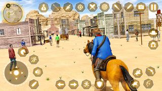 West Cowboy Gun War Horse Game - Screenshot 1