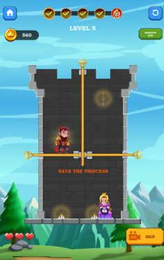 Hero Save Princess : Pull Pin - Screenshot 3