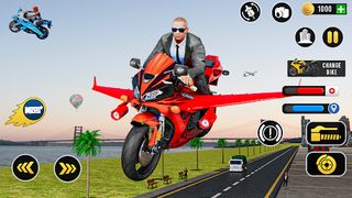 Flying Bike Game Motorcycle 3D - Screenshot 1