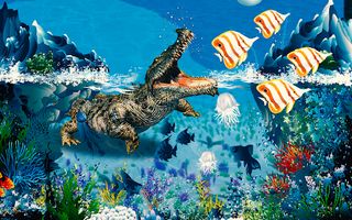 Animal Attack Crocodile Games - Screenshot 2