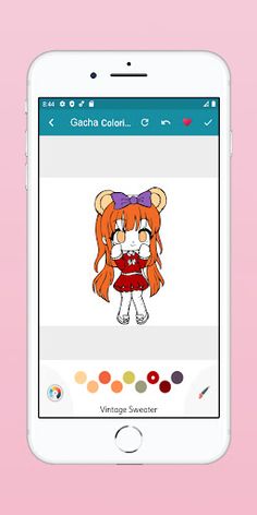 Gacha Neon GL Coloring Book - Screenshot 2