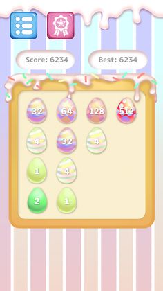 Easter Eggs number merg 2048 - Screenshot 1